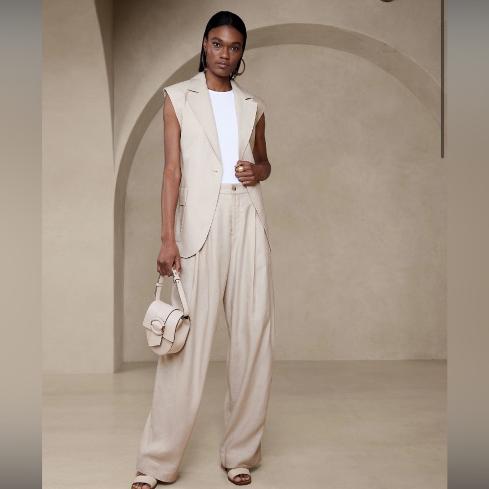 BR Wide Leg Linen Pants